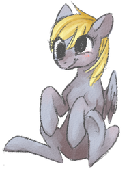 Size: 380x503 | Tagged: safe, artist:beato-riiche, derpy hooves, pegasus, pony, g4, female, mare, solo