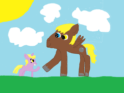 Size: 1092x815 | Tagged: safe, dinky hooves, oc, g4, bbbff, cute, filly, heterochromia, ms paint