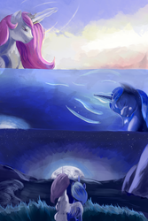 Size: 2000x3000 | Tagged: safe, artist:viwrastupr, princess celestia, princess luna, g4