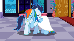 Size: 1280x720 | Tagged: safe, artist:madzik0107, rainbow dash, soarin', g4, dancing, female, male, ship:soarindash, shipping, straight