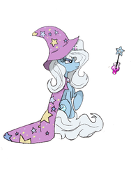 Size: 600x800 | Tagged: safe, artist:chappy, trixie, g4, magic, wand