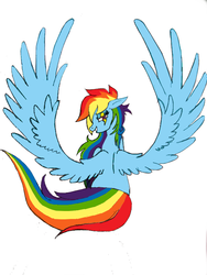 Size: 600x800 | Tagged: safe, artist:chappy, rainbow dash, g4, beautiful