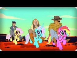 Size: 480x360 | Tagged: safe, animated at source, cowboy, parody, youtube link