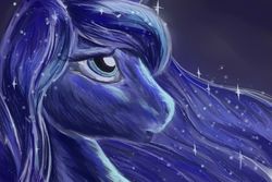 Size: 1000x667 | Tagged: safe, artist:viwrastupr, princess luna, pony, g4, close-up, female, solo