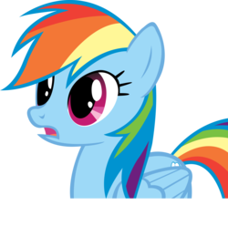 Size: 3975x3951 | Tagged: safe, artist:rainbowcrab, rainbow dash, pegasus, pony, g4, party of one, female, mare, simple background, solo, transparent background, vector