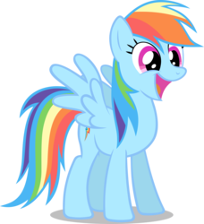 Size: 2426x2658 | Tagged: safe, artist:noxwyll, rainbow dash, pegasus, pony, g4, simple background, solo, transparent background, vector