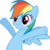 Size: 3762x3749 | Tagged: safe, artist:rainbowcrab, rainbow dash, pegasus, pony, fall weather friends, g4, cute, dashabetes, simple background, solo, transparent background, vector