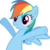 Size: 3762x3749 | Tagged: safe, artist:rainbowcrab, rainbow dash, pegasus, pony, fall weather friends, g4, my little pony: friendship is magic, cute, dashabetes, simple background, solo, transparent background, vector