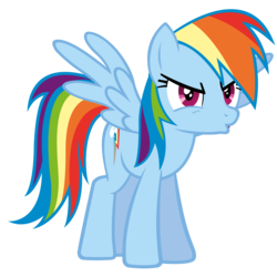 Size: 4000x4000 | Tagged: safe, artist:arvyr, rainbow dash, pegasus, pony, g4, simple background, transparent background, vector