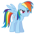 Size: 4000x4000 | Tagged: safe, artist:arvyr, rainbow dash, pegasus, pony, g4, simple background, transparent background, vector