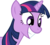 Size: 4499x4067 | Tagged: safe, artist:crusierpl, twilight sparkle, pony, unicorn, g4, lesson zero, absurd resolution, female, grin, mare, reaction image, simple background, smiling, solo, squee, transparent background, unicorn twilight, vector