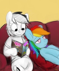 Size: 1280x1536 | Tagged: safe, artist:gordonfreeguy, idw, official comic, rainbow dash, g4, bandydash, blind dash, comic