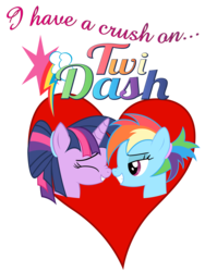 Size: 3000x4000 | Tagged: safe, artist:stinkehund, rainbow dash, twilight sparkle, g4, alternate hairstyle, boop, female, heart, lesbian, nuzzling, ship:twidash, shipping