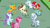 Size: 1280x720 | Tagged: safe, screencap, cotton cloudy, featherweight, liza doolots, petunia, ruby pinch, silver spoon, snails, snips, tootsie flute, twist, earth pony, pegasus, pony, unicorn, g4, my little pony: friendship is magic, ponyville confidential, butt, colt, filly, foal, horn, plot