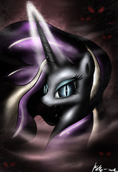 Size: 3371x4912 | Tagged: safe, artist:neko-me, nightmare rarity, pony, g4, spoiler:comic, crying, female, solo