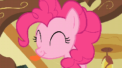 Size: 840x470 | Tagged: safe, pinkie pie, g4, animated, female, nope, tongue out