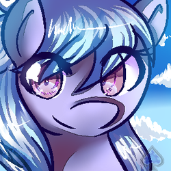 Size: 300x300 | Tagged: safe, artist:todoseruga, cloudchaser, pony, g4, female, solo