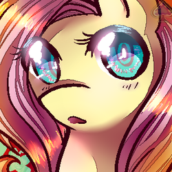 Size: 300x300 | Tagged: safe, artist:todoseruga, fluttershy, pony, g4, female, solo