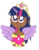 Size: 2182x2825 | Tagged: safe, artist:lila79, twilight sparkle, human, g4, clothes, crown, dark skin, dress, female, horn, horned humanization, humanized, simple background, solo, spread wings, transparent background, twilight sparkle (alicorn), winged humanization, wings