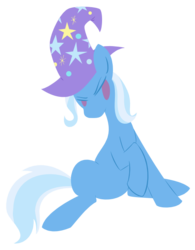 Size: 516x661 | Tagged: safe, artist:jerreds-daddy, trixie, pony, unicorn, g4, female, mare, simple background, sitting, solo, transparent background