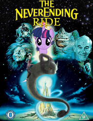 Size: 471x618 | Tagged: safe, twilight sparkle, alicorn, mewtwo, pony, g4, doctor manhattan, drama, female, mare, movie poster, pokémon, ron paul, the neverending story, the ride never ends, twilight sparkle (alicorn)