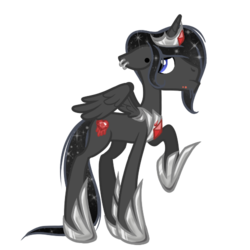 Size: 500x500 | Tagged: safe, artist:tenaflyviper, alicorn, pony, alicornified, crossover, gravity falls, male, race swap, robbie valentino, simple background, solo, transparent background