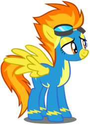 Size: 1404x1944 | Tagged: safe, artist:issyrael, spitfire, pegasus, pony, g4, female, goggles, show accurate, simple background, solo, transparent background, vector, wonderbolts uniform