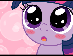 Size: 597x459 | Tagged: safe, artist:mangaka-girl, edit, twilight sparkle, g4, :o, adorkable, animated, barely animated, blush sticker, blushing, cute, dilated pupils, dork, eye shimmer, eyes on the prize, female, filly, looking up, twiabetes, weapons-grade cute