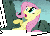 Size: 320x236 | Tagged: safe, fluttershy, g4, animated, computer, female, hoofy-kicks, typing