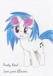 Size: 900x1271 | Tagged: safe, artist:arxuicy, dj pon-3, vinyl scratch, pony, g4, female, solo