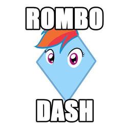 Size: 500x500 | Tagged: safe, rainbow dash, g4, geometry, inanimate tf, math, pun, solo, transformation, wat