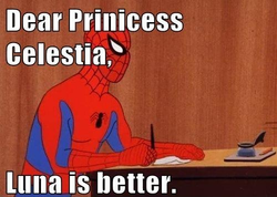 Size: 500x355 | Tagged: safe, princess celestia, princess luna, g4, 60s spider-man, male, meme, spider-man