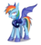 Size: 3028x3339 | Tagged: safe, artist:kaermter, rainbow dash, bat pony, pony, g4, bat ponified, called it, female, hilarious in hindsight, night guard, night guard dash, open mouth, predicted the future, race swap, rainbowbat, simple background, smiling, solo, spread wings, transparent background