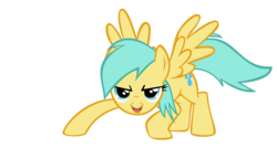 Size: 5587x3000 | Tagged: safe, artist:alecza1234, sunshower raindrops, pegasus, pony, g4, female, mare, simple background, solo, transparent background, vector