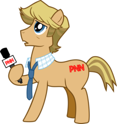 Size: 3000x3171 | Tagged: safe, artist:masem, idw, news break, pony, g4, micro-series #2, my little pony micro-series, comic, idw showified, pnn, reporter, simple background, solo, transparent background, vector