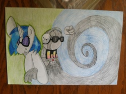 Size: 2592x1936 | Tagged: safe, artist:picklockmaster, dj pon-3, vinyl scratch, g4, madness combat, picklockmaster