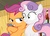 Size: 1096x788 | Tagged: dead source, safe, screencap, scootaloo, sweetie belle, pony, unicorn, g4, sleepless in ponyville, female, filly, lidded eyes, out of context, smugaloo