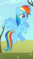 Size: 349x620 | Tagged: safe, screencap, rainbow dash, pony, g4, my little pony: friendship is magic, secret of my excess, scrunchy face