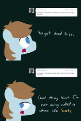 Size: 1280x1920 | Tagged: safe, chip mint, rain catcher, g4, ask, ask-rain-catcher, implied scootaloo, tumblr