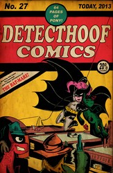 Size: 4088x6256 | Tagged: safe, artist:grodandor, pinkie pie, g4, absurd resolution, batman, crossover, detective comics, parody