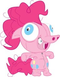 Size: 3000x3862 | Tagged: safe, artist:masem, idw, pinkie pie, earth pony, pony, g4, clothes, comic, idw showified, pinkie costume, pony costume, simple background, solo, transparent background, vector
