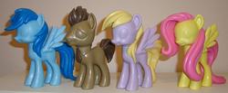 Size: 1024x423 | Tagged: safe, derpy hooves, doctor whooves, fluttershy, rainbow dash, time turner, pegasus, pony, g4, female, funko, mare, toy