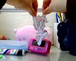 Size: 500x401 | Tagged: safe, artist:danadyu, pinkie pie, g4, paper child