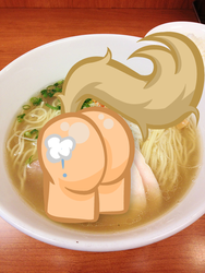 Size: 480x640 | Tagged: safe, artist:silverblaze, oc, oc only, oc:backy, butt, plot, ramen