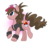 Size: 1800x1536 | Tagged: dead source, safe, artist:fuutachimaru, pony, female, hat, hilda (pokémon), mare, poké ball, pokémon, ponified, touko, white, wristband