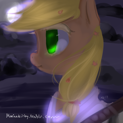 Size: 800x800 | Tagged: safe, artist:marinakirby, applejack, g4, 30 minute art challenge, samurai