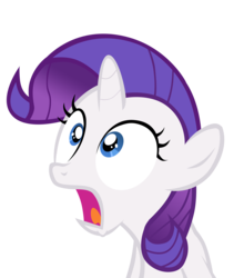 Size: 4226x5008 | Tagged: safe, artist:berrycherryart, rarity, g4, absurd resolution, filly, shocked, simple background, surprised, transparent background, vector