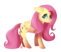 Size: 900x765 | Tagged: safe, artist:gingersnaap, fluttershy, pony, g4, female, solo
