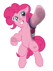 Size: 500x668 | Tagged: safe, artist:mrs1989, pinkie pie, g4, animated, breaking the fourth wall, female, fourth wall, reaching