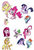 Size: 2338x3394 | Tagged: safe, artist:nocturnalmeteor, applejack, fluttershy, pinkie pie, rainbow dash, twilight sparkle, g4, dreamworks face